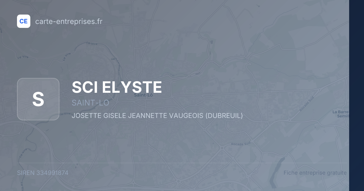 SCI ELYSTE — 334991874 — fiche entreprise