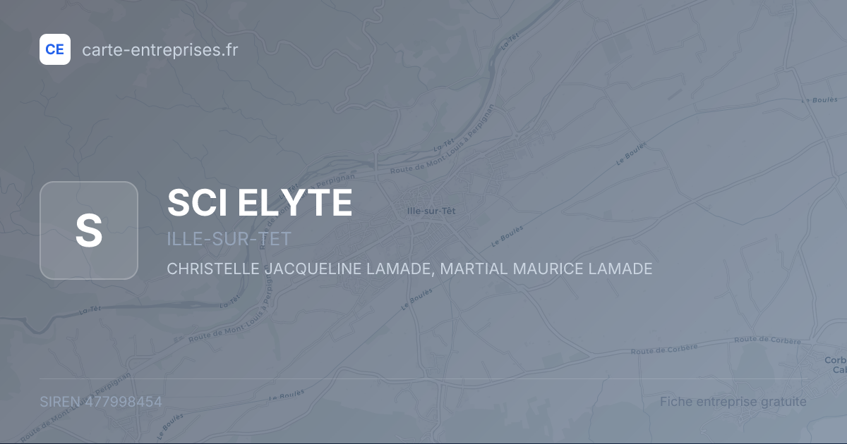 SCI ELYTE — 477998454 — fiche entreprise