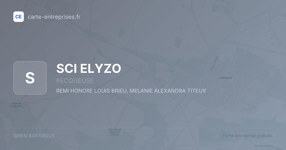 SCI ELYZO — 848708228 — fiche entreprise