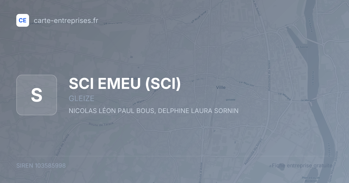 SCI EMEU (SCI) — 103585998 — fiche entreprise