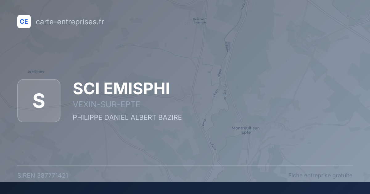 SCI EMISPHI — 387771421 — fiche entreprise