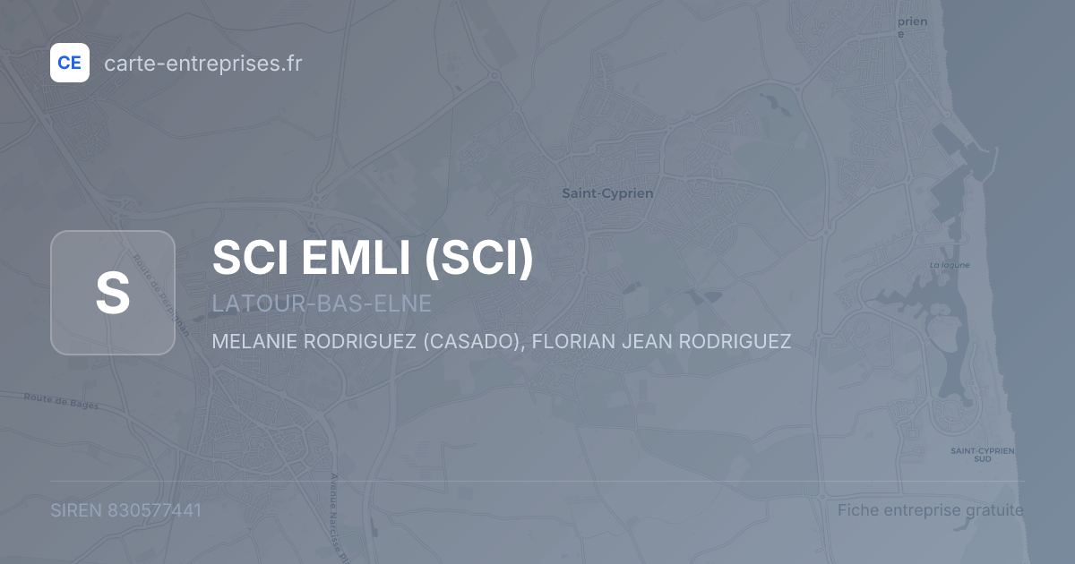 SCI EMLI (SCI) — 830577441 — fiche entreprise