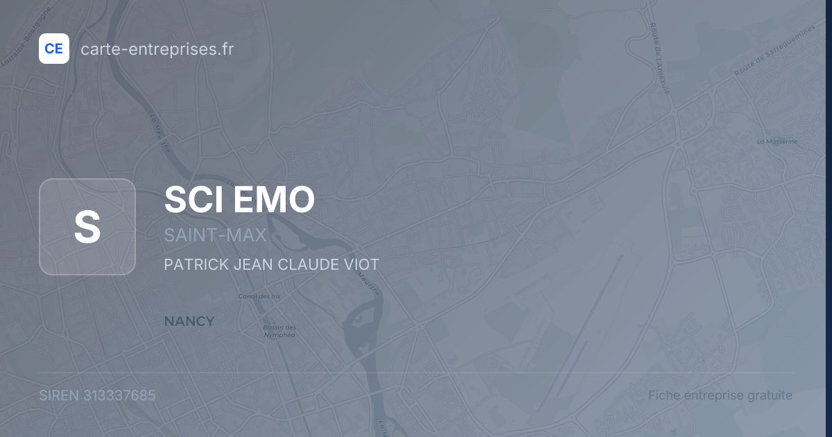 SCI EMO — 313337685 — fiche entreprise