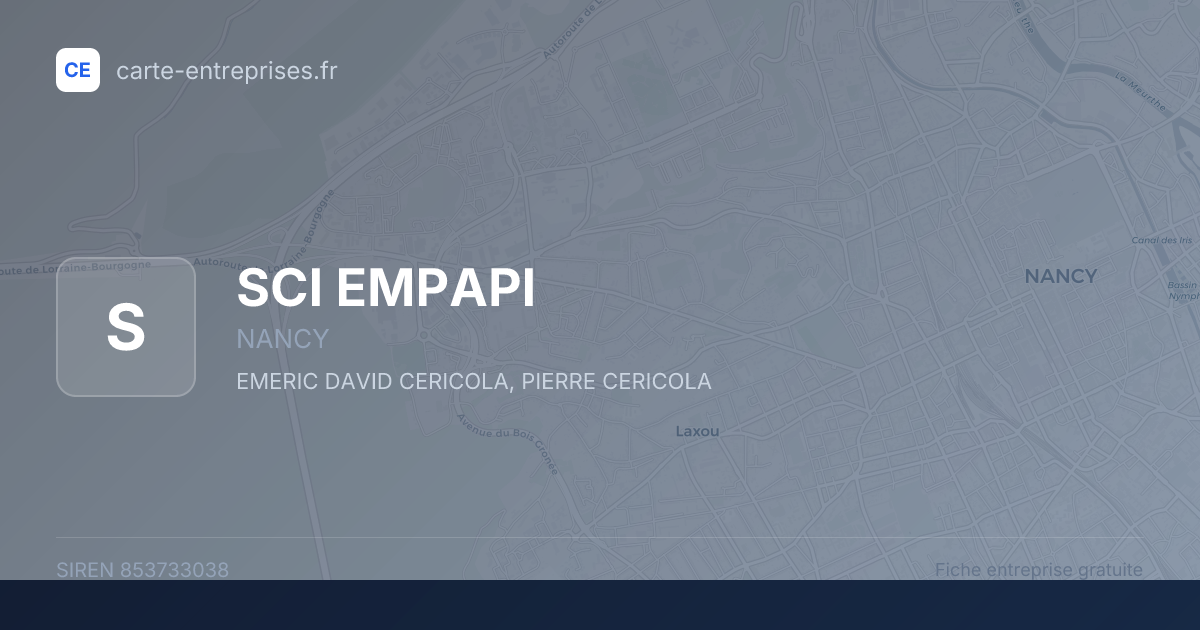 SCI EMPAPI — 853733038 — fiche entreprise
