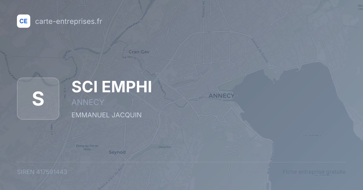 SCI EMPHI — 417591443 — fiche entreprise