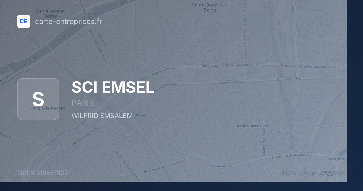SCI EMSEL — 319657409 — fiche entreprise