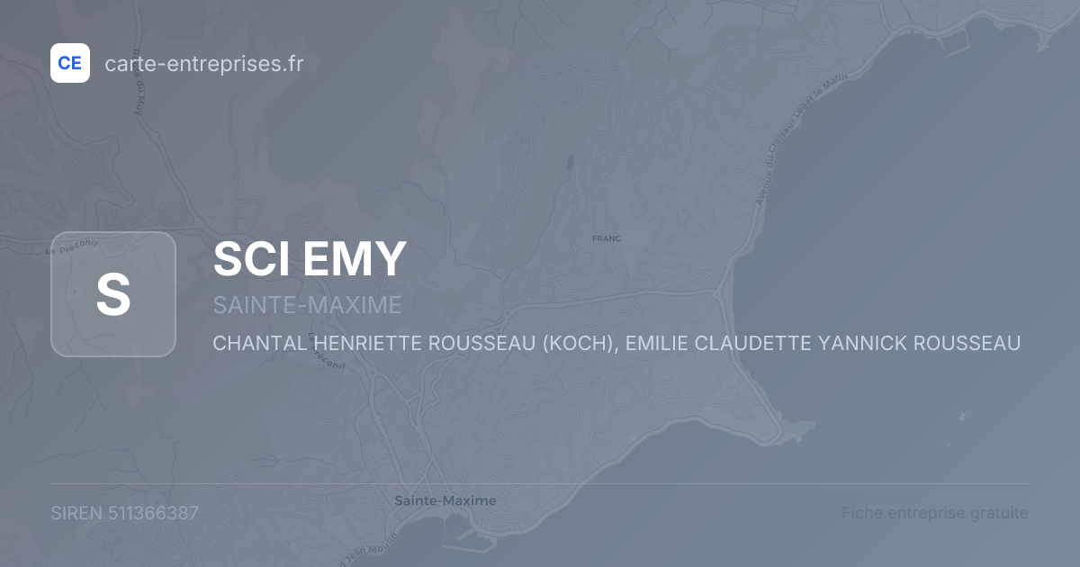 SCI EMY — 511366387 — fiche entreprise