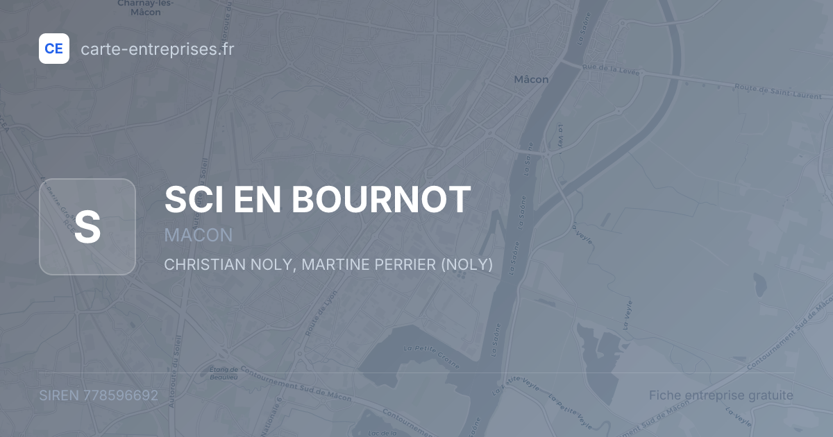 SCI EN BOURNOT — 778596692 — fiche entreprise