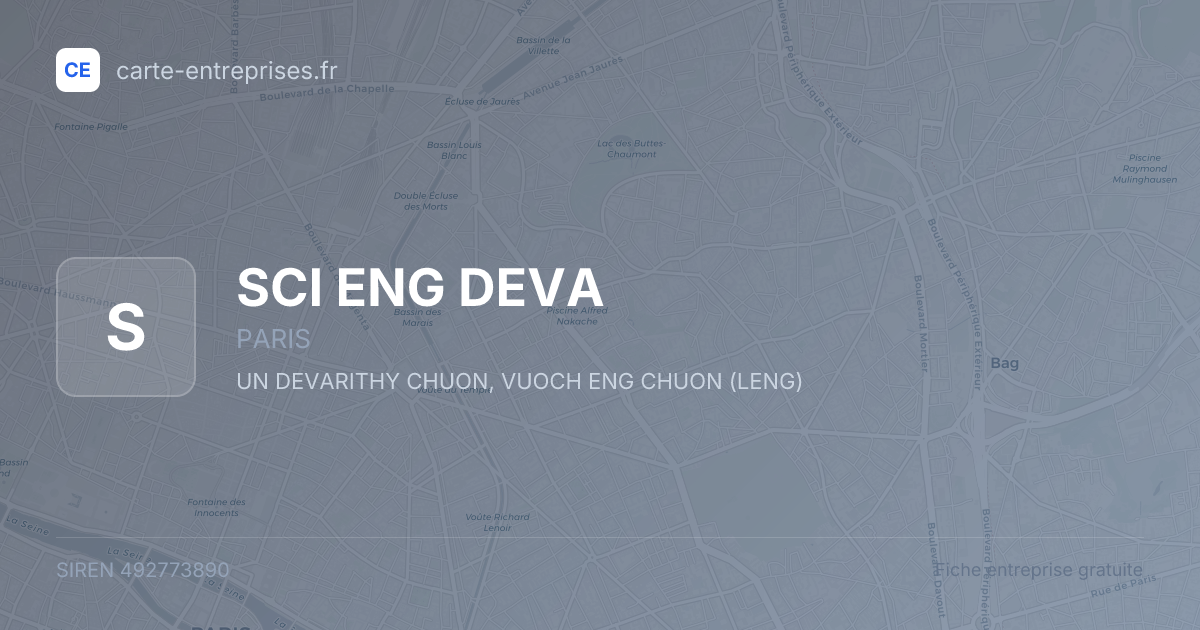 SCI ENG DEVA — 492773890 — fiche entreprise
