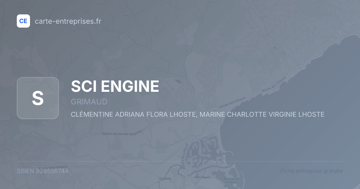 SCI ENGINE — 929556744 — fiche entreprise