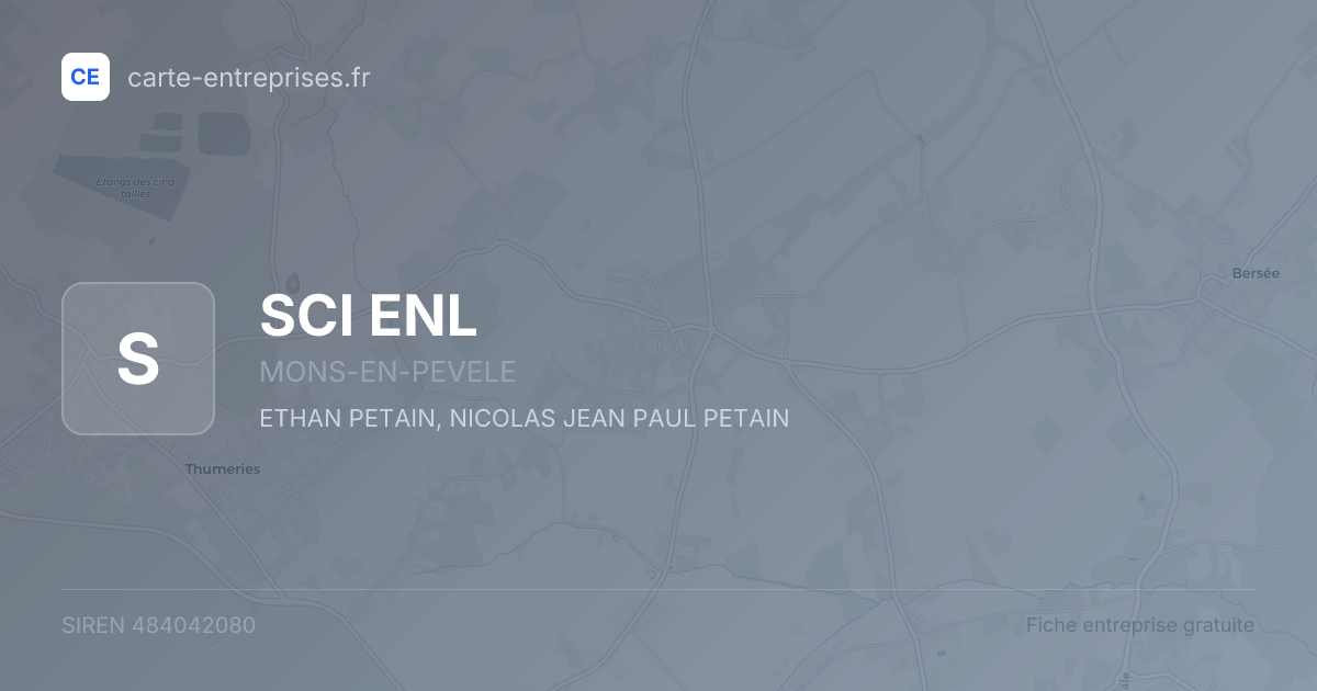 SCI ENL — 484042080 — fiche entreprise