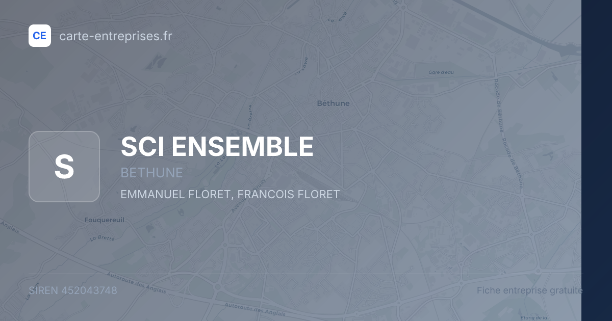 SCI ENSEMBLE — 452043748 — fiche entreprise