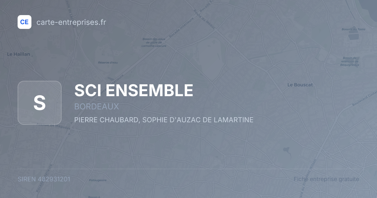 SCI ENSEMBLE — 482931201 — fiche entreprise