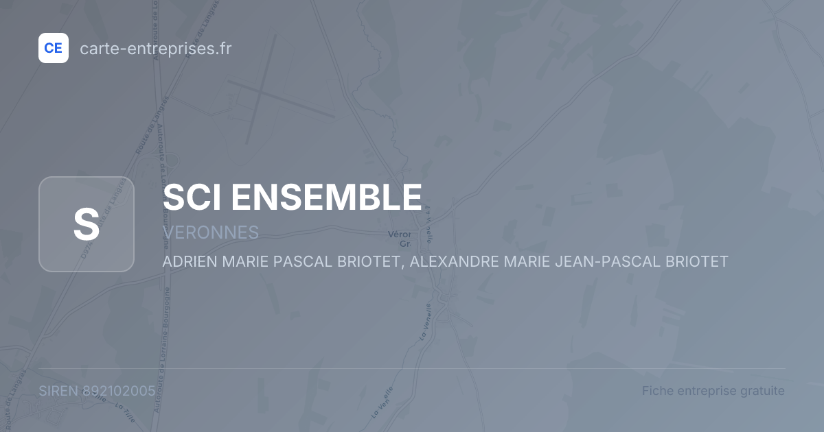 SCI ENSEMBLE — 892102005 — fiche entreprise