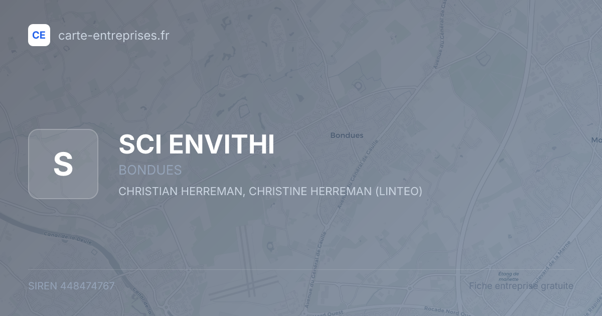 SCI ENVITHI — 448474767 — fiche entreprise