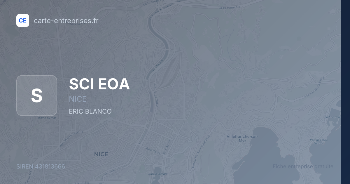 SCI EOA — 431813666 — fiche entreprise