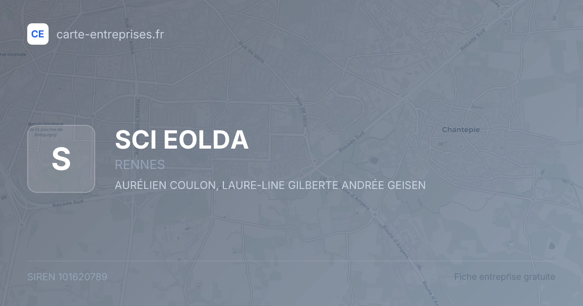 SCI EOLDA — 101620789 — fiche entreprise