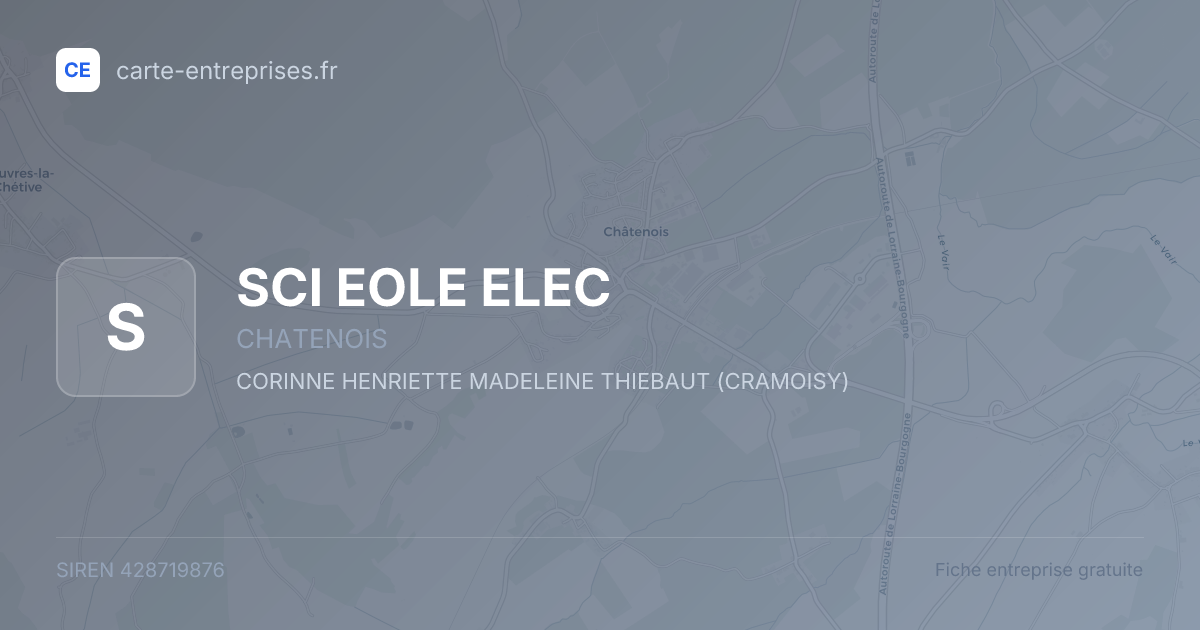 SCI EOLE ELEC — 428719876 — fiche entreprise