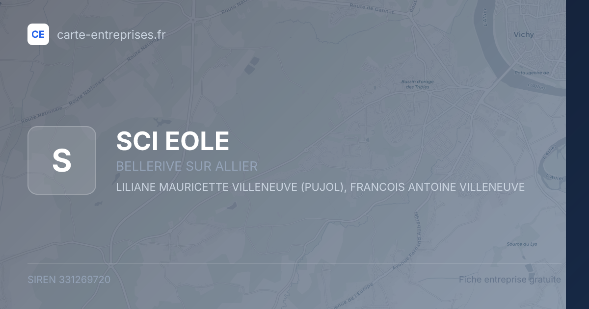 SCI EOLE — 331269720 — fiche entreprise