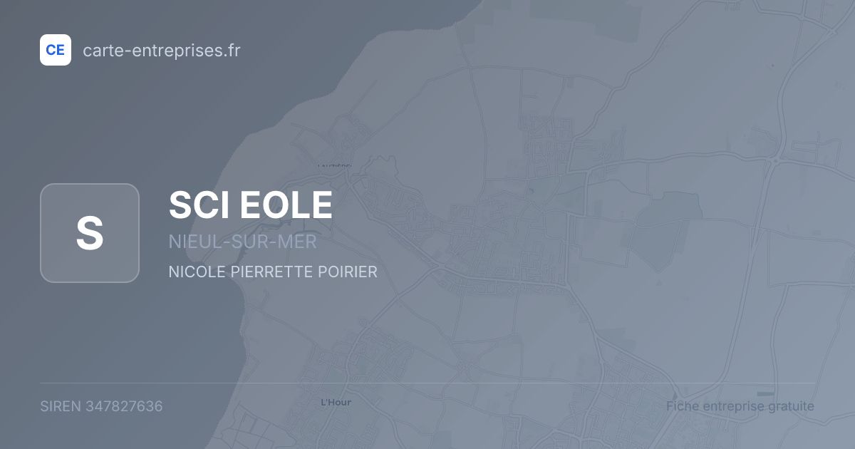 SCI EOLE — 347827636 — fiche entreprise