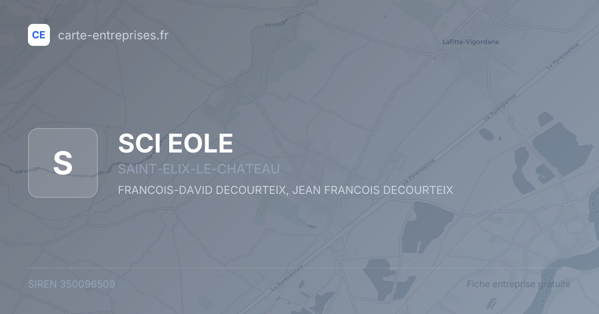 SCI EOLE — 350096509 — fiche entreprise
