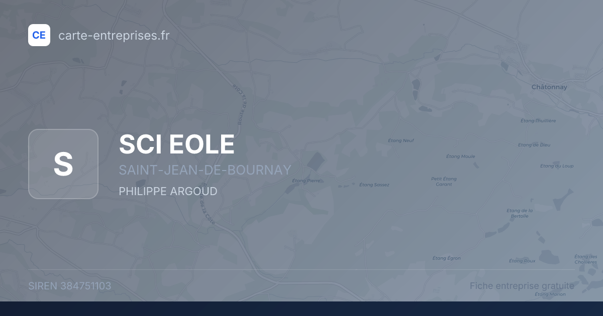 SCI EOLE — 384751103 — fiche entreprise