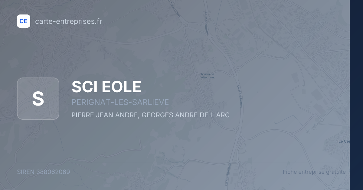 SCI EOLE — 388062069 — fiche entreprise