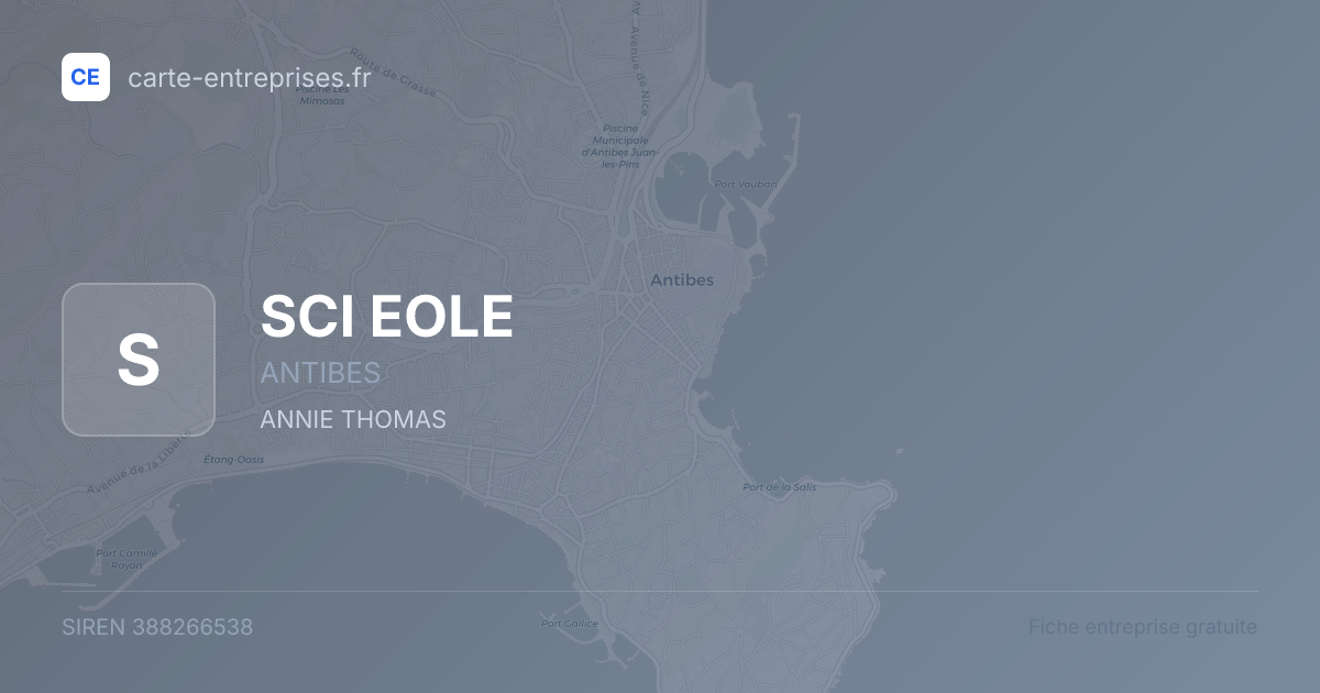 SCI EOLE — 388266538 — fiche entreprise