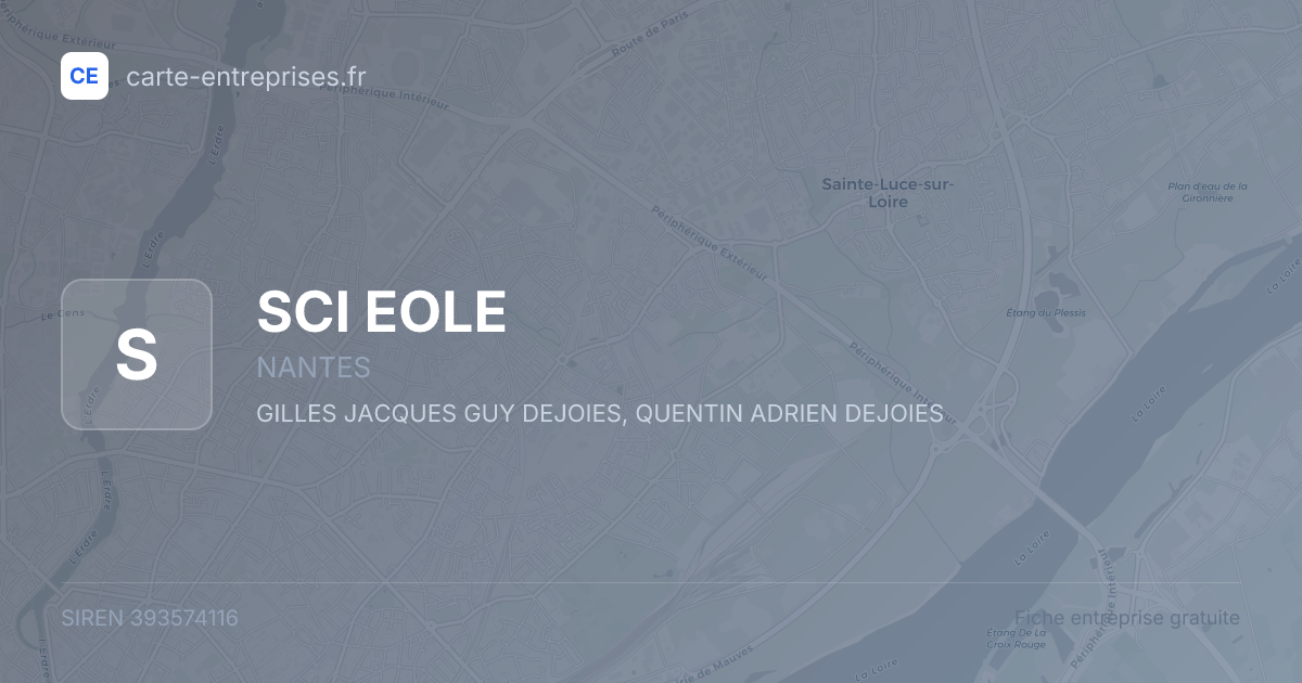 SCI EOLE — 393574116 — fiche entreprise