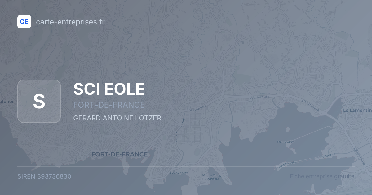 SCI EOLE — 393736830 — fiche entreprise