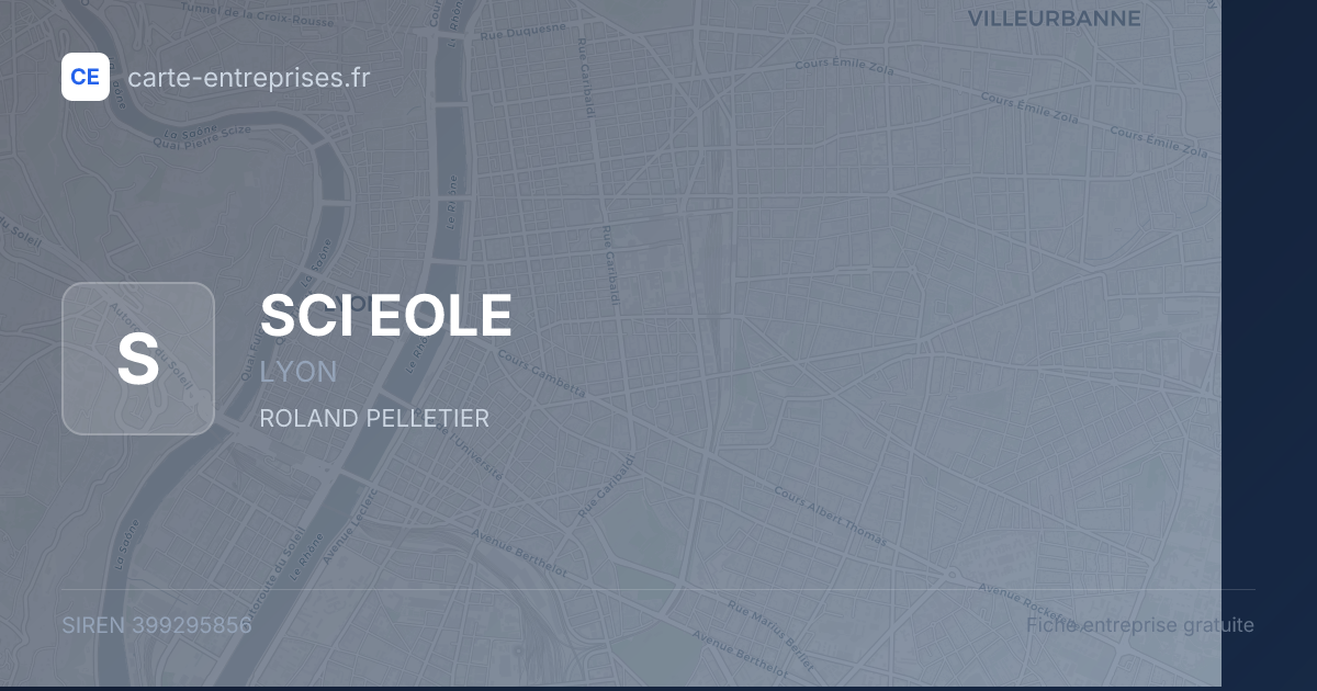 SCI EOLE — 399295856 — fiche entreprise