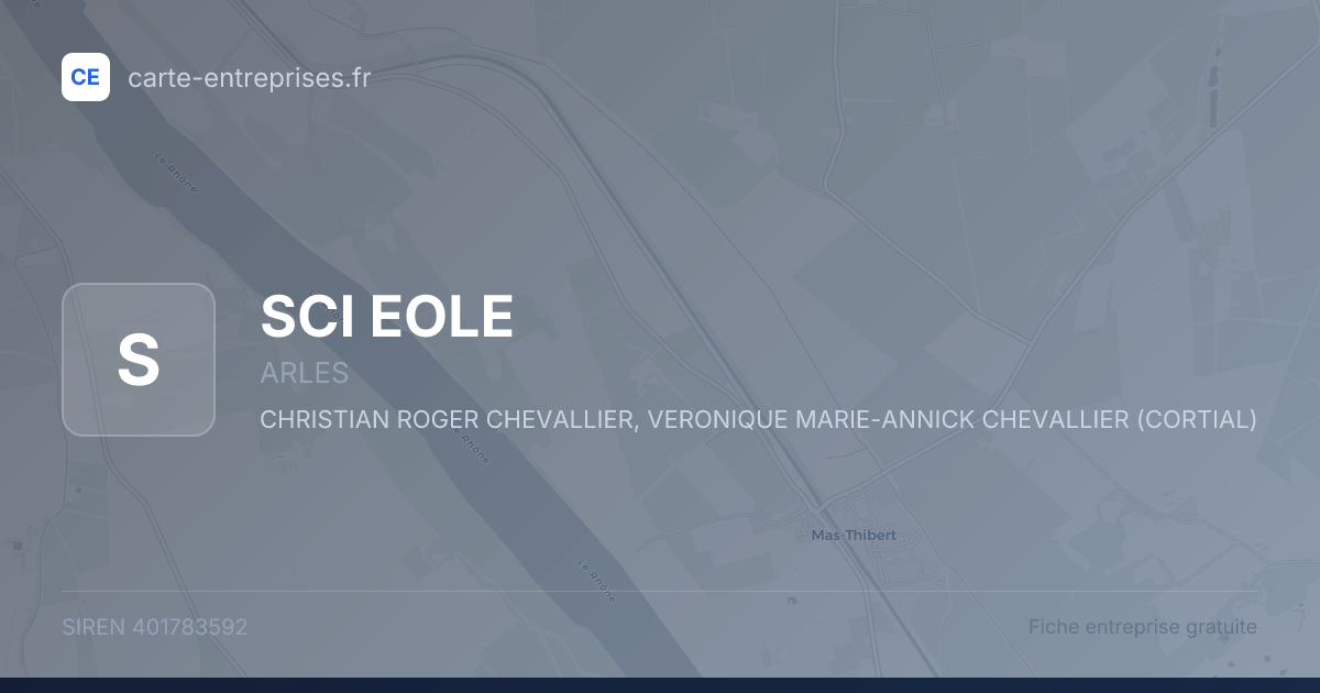 SCI EOLE — 401783592 — fiche entreprise