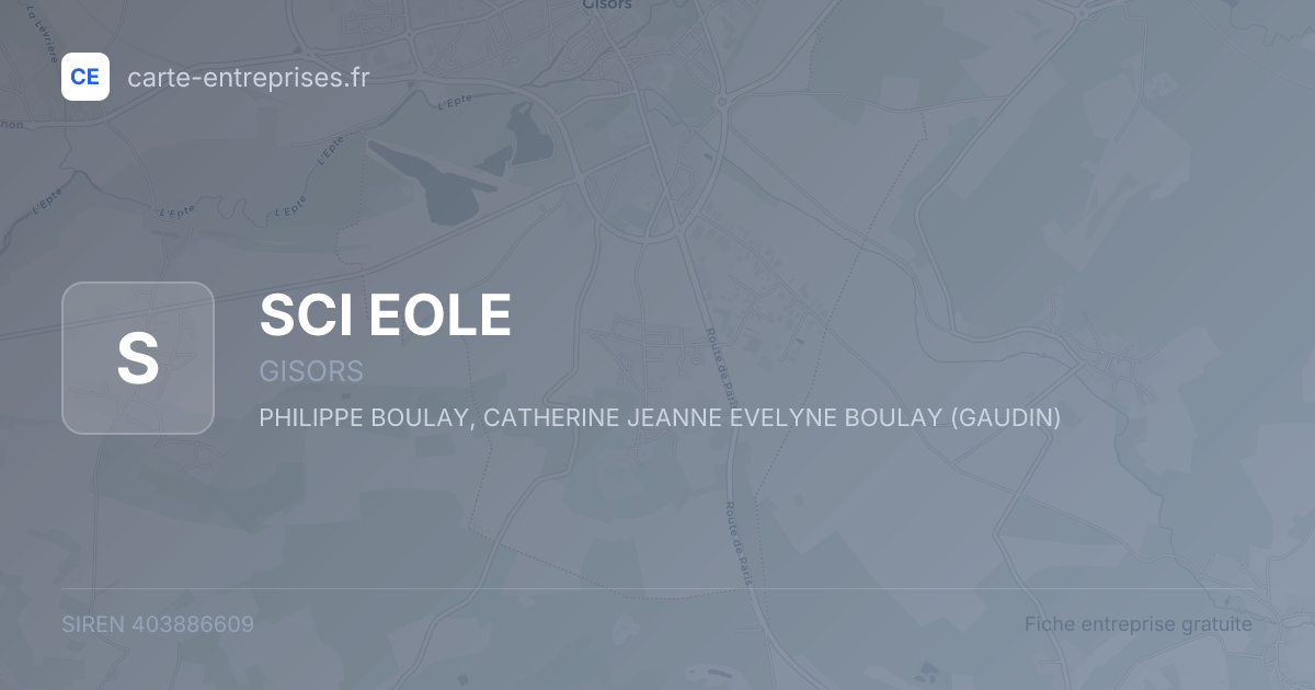 SCI EOLE — 403886609 — fiche entreprise