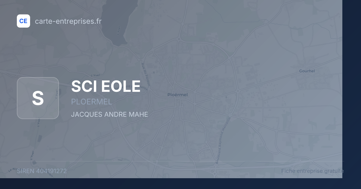 SCI EOLE — 404191272 — fiche entreprise