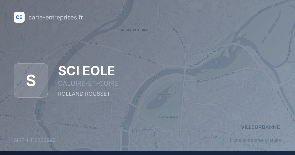 SCI EOLE — 412232993 — fiche entreprise