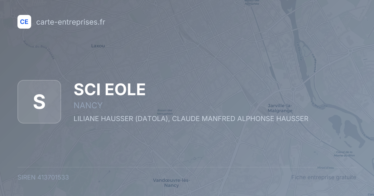 SCI EOLE — 413701533 — fiche entreprise