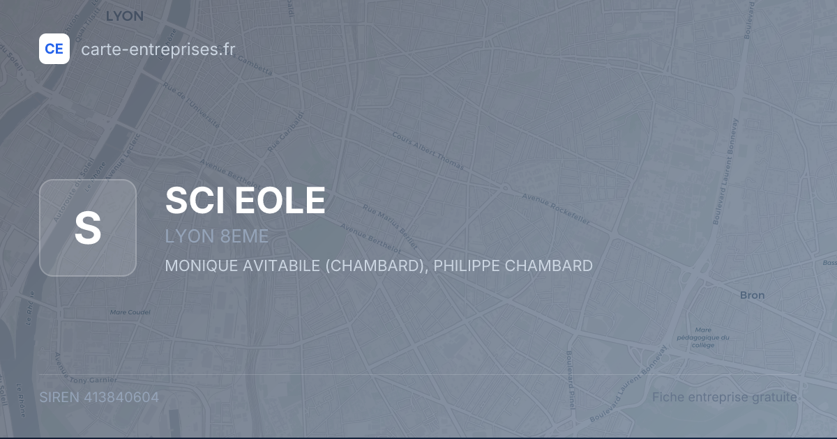 SCI EOLE — 413840604 — fiche entreprise