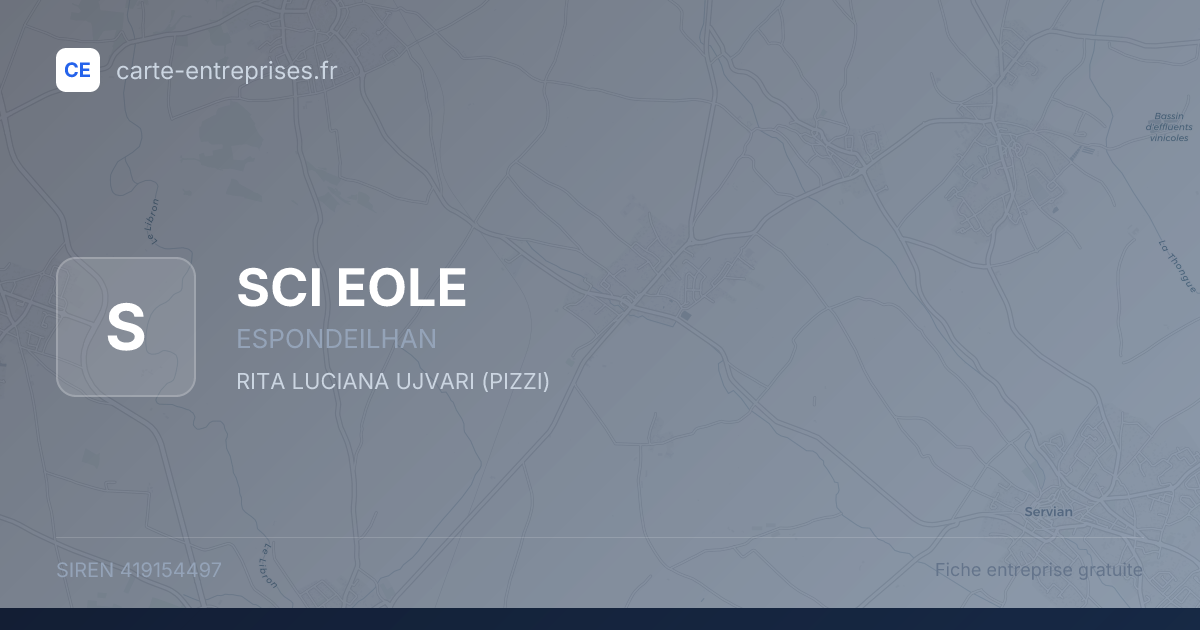SCI EOLE — 419154497 — fiche entreprise