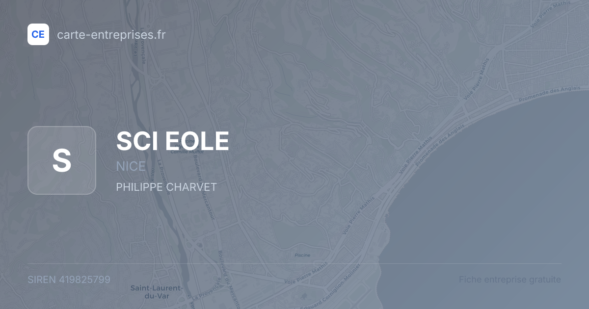 SCI EOLE — 419825799 — fiche entreprise