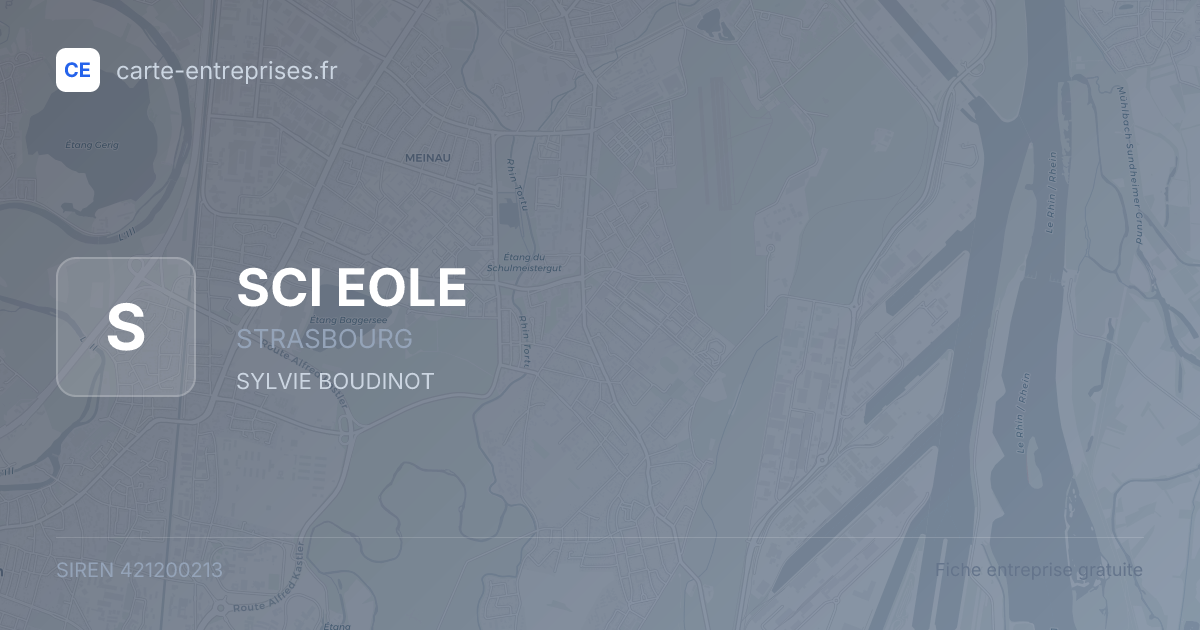 SCI EOLE — 421200213 — fiche entreprise