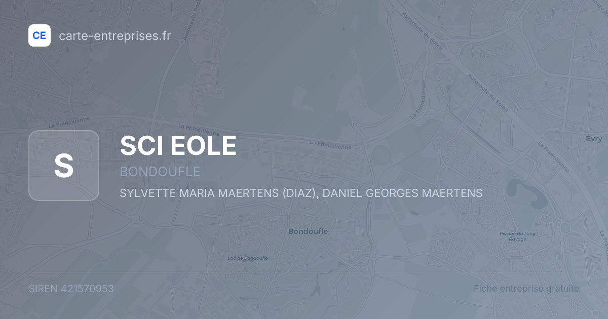 SCI EOLE — 421570953 — fiche entreprise