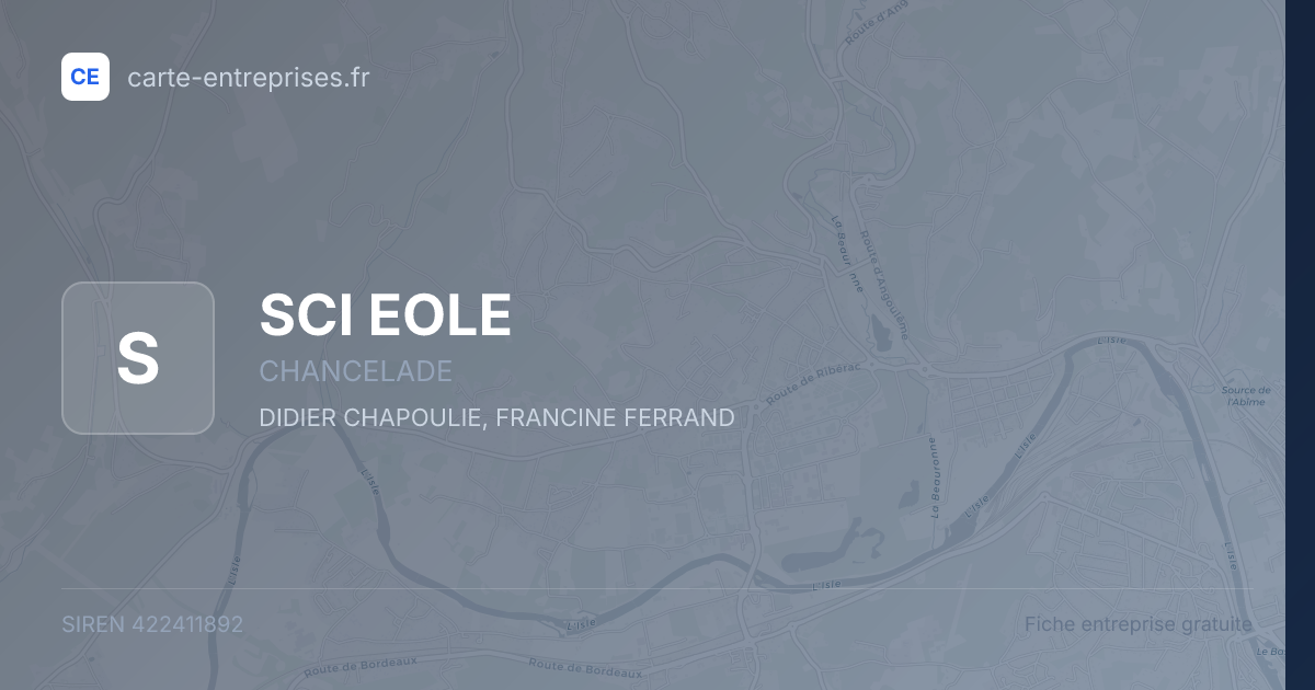 SCI EOLE — 422411892 — fiche entreprise