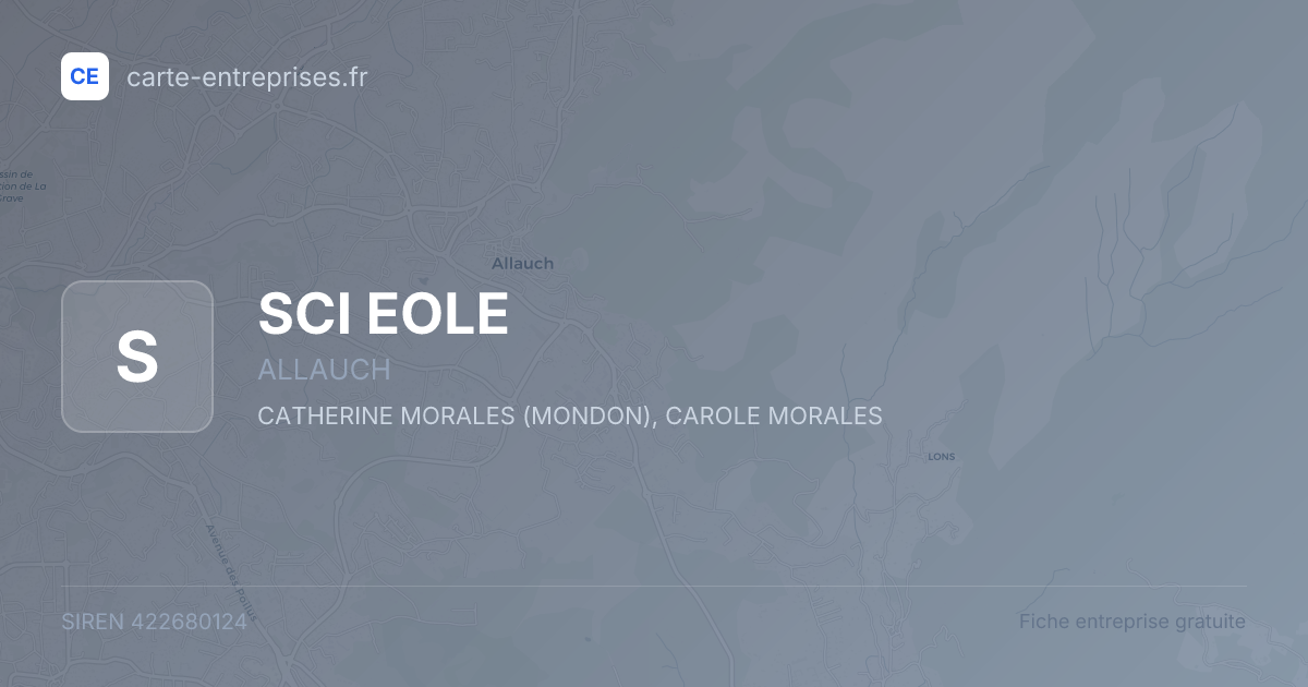 SCI EOLE — 422680124 — fiche entreprise