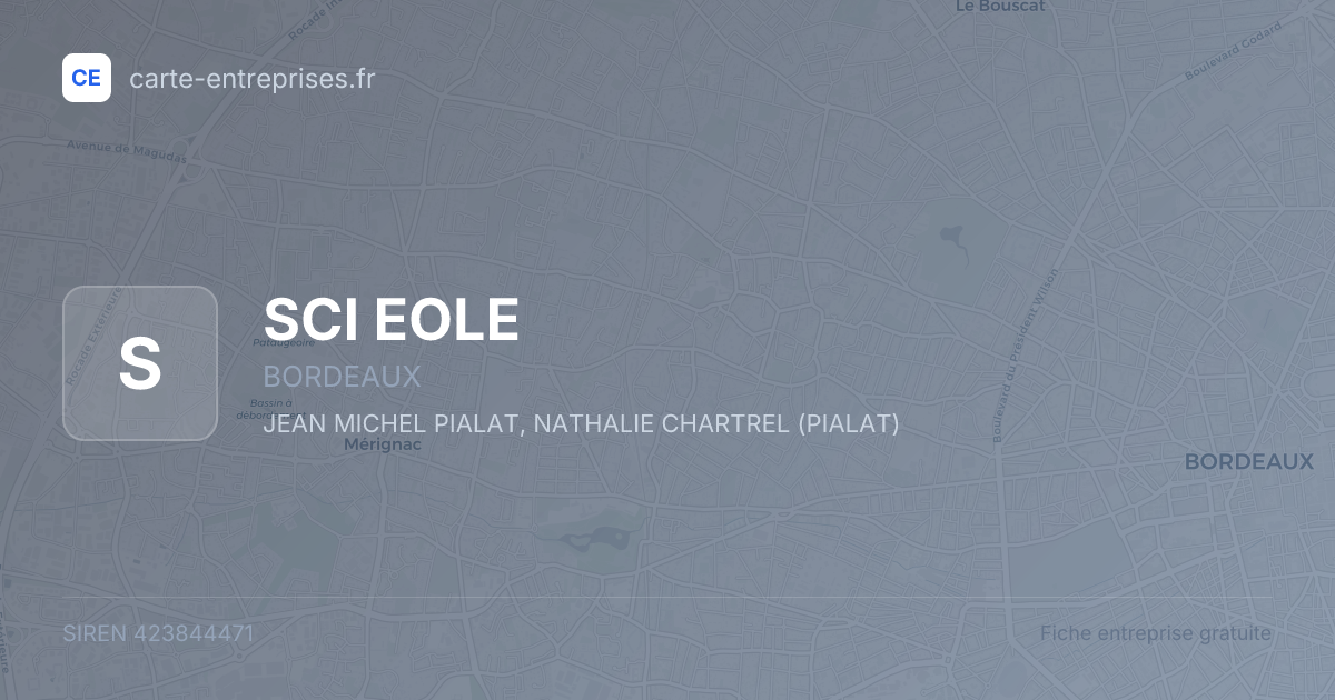 SCI EOLE — 423844471 — fiche entreprise