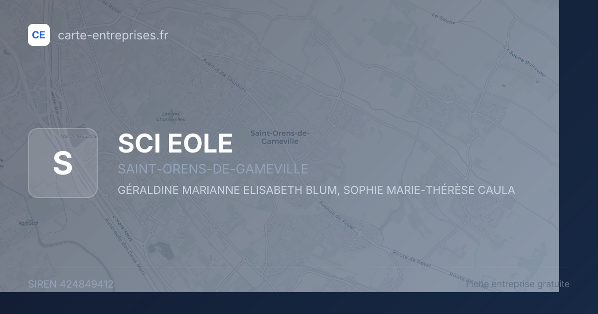 SCI EOLE — 424849412 — fiche entreprise