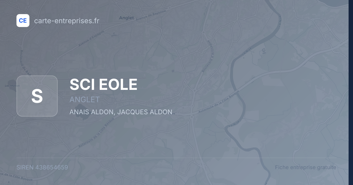 SCI EOLE — 438654659 — fiche entreprise