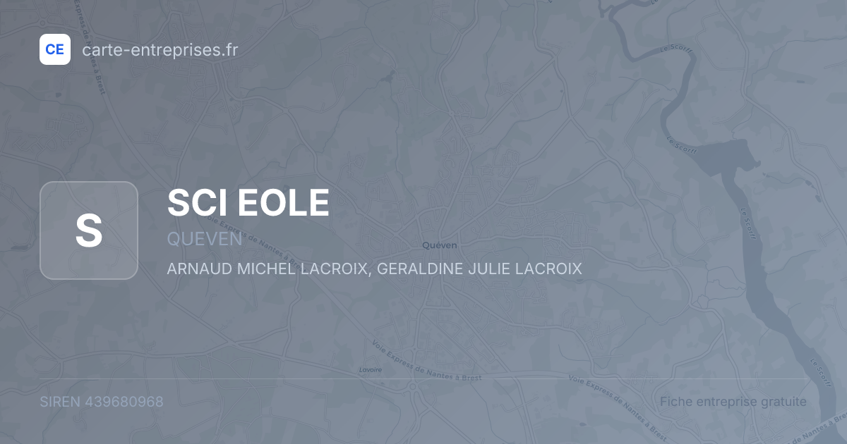 SCI EOLE — 439680968 — fiche entreprise