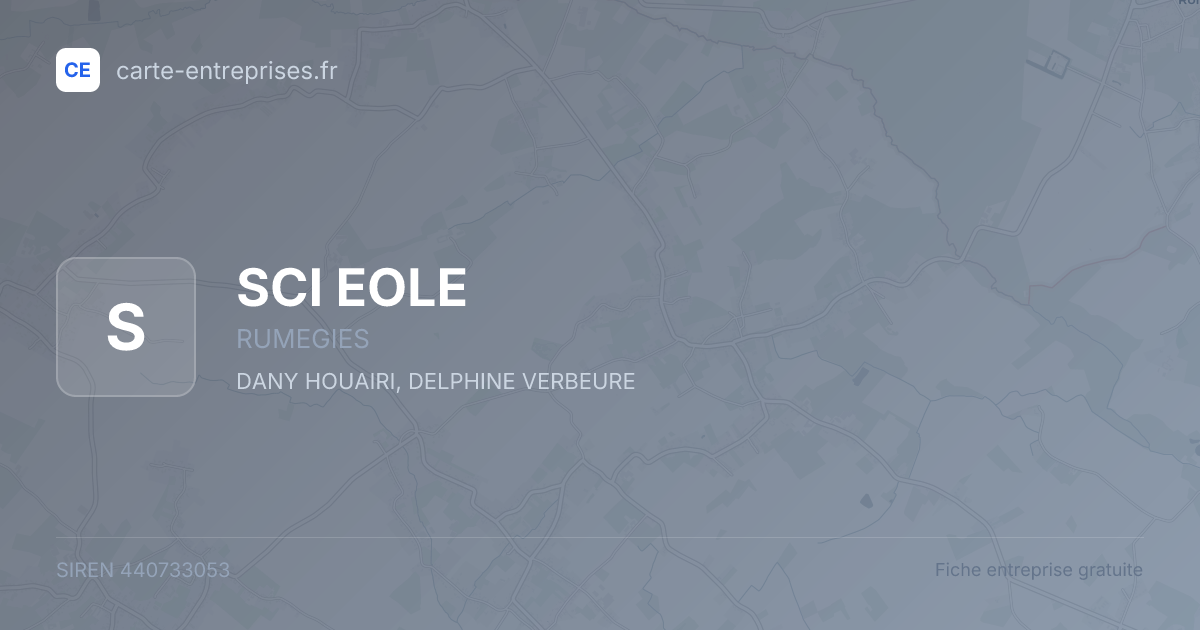 SCI EOLE — 440733053 — fiche entreprise