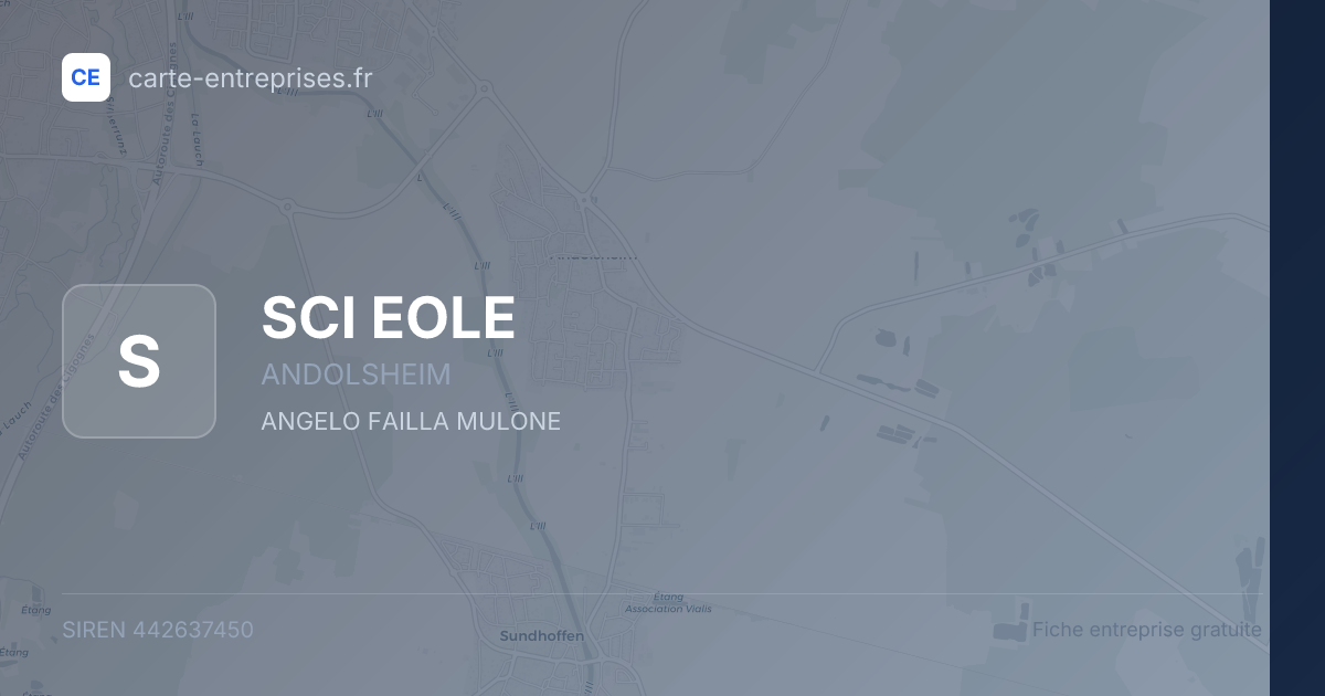 SCI EOLE — 442637450 — fiche entreprise