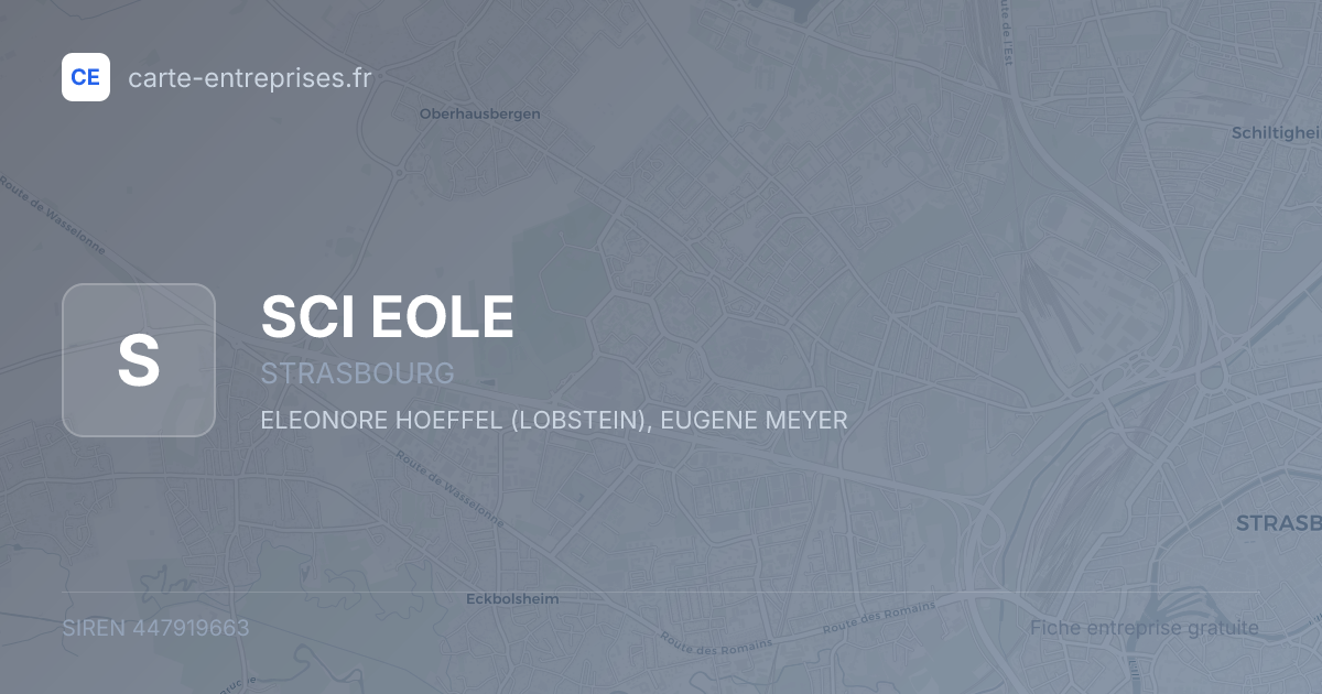 SCI EOLE — 447919663 — fiche entreprise